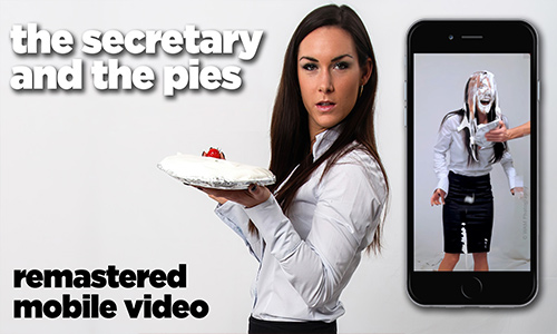 The secretary and the pies (remastered mobile video)